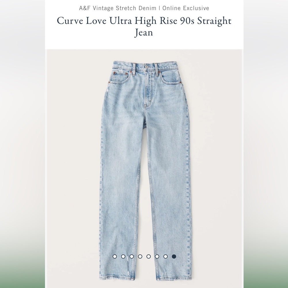 Abercrombie CURVE HIGH RISE jeans size 25
